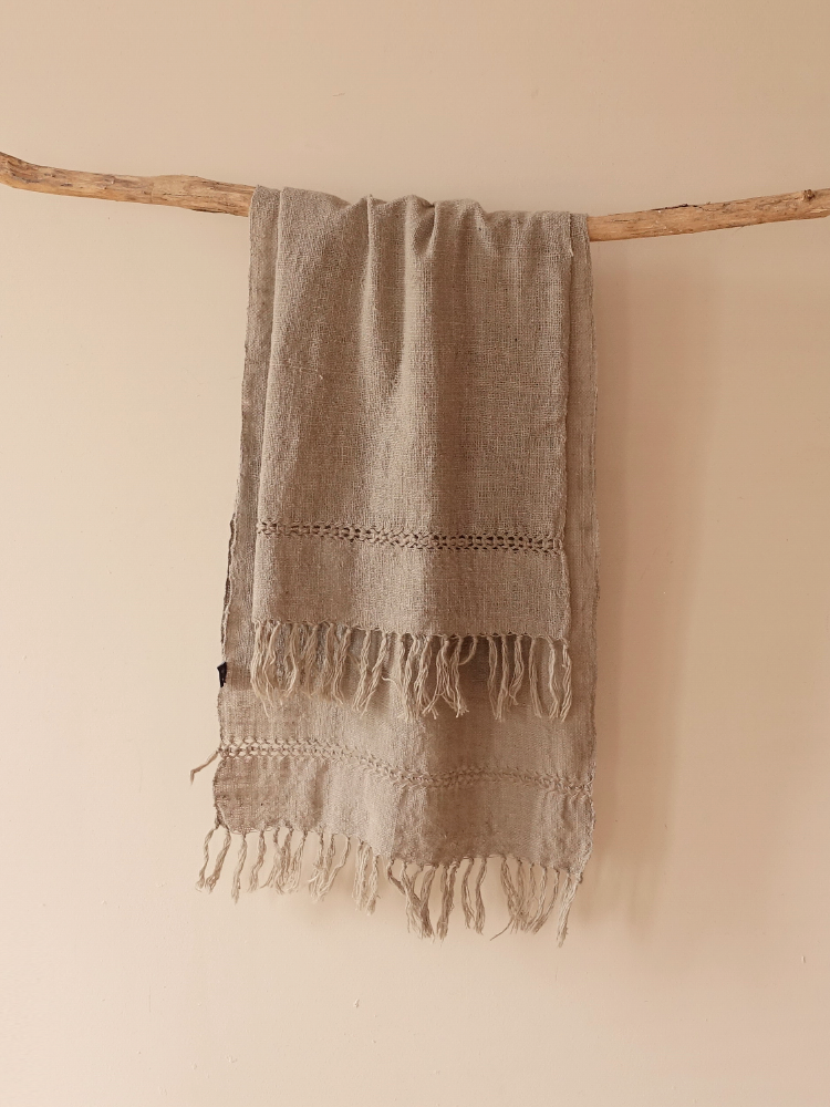 Hand-woven Scarf_Guava Grey
