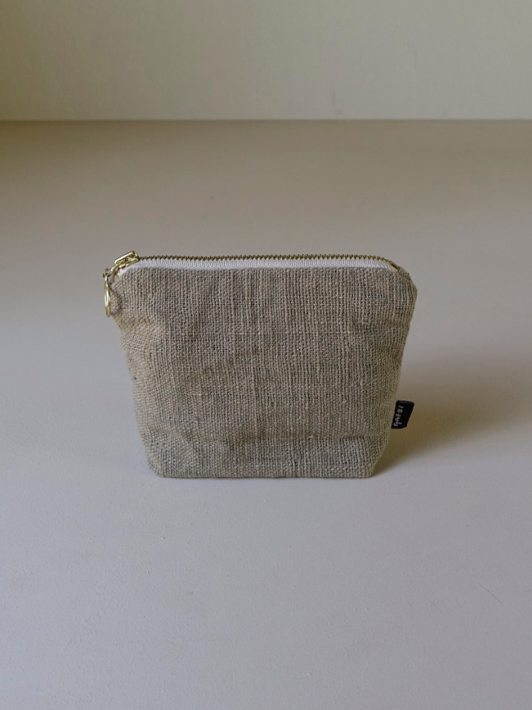 Hand-woven Pouch_Guava Grey